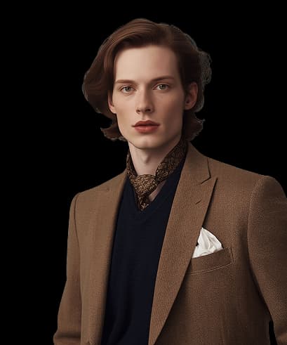 Silk Scarf & Overcoat